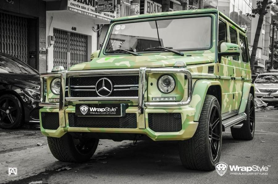 Mercedes-AMG G63 Green Camo by WrapStyle '2017